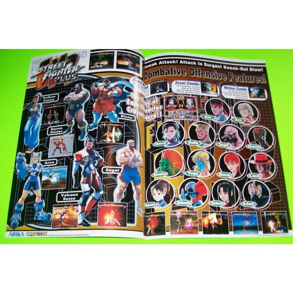 Street Fighter Plus EX2 Arcade FLYER Original 1999 NOS Foldout Artwork Retro - Picture 5 of 6